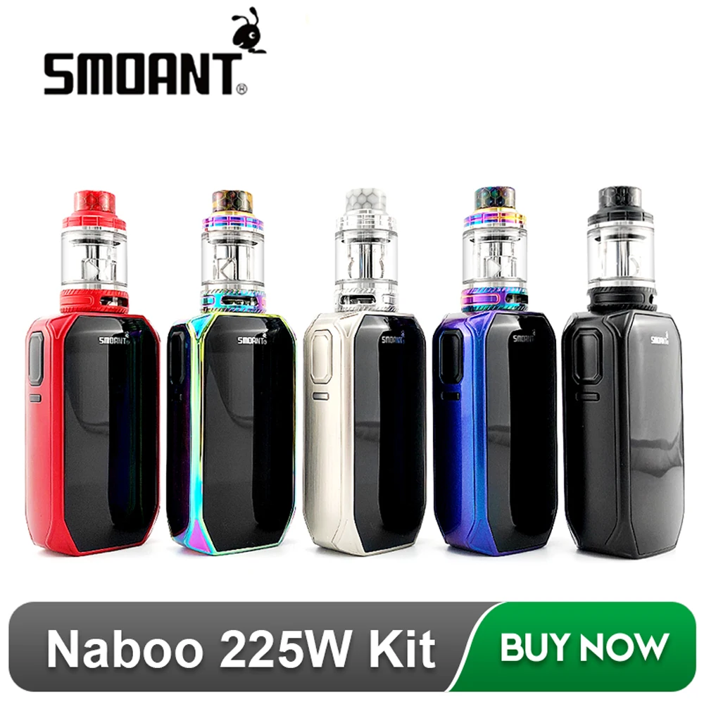 Original Smoant Naboo 225W TC kit Naboo Box Mod 225W with Naboo Sub-ohm Mesh Tank 2ml/4ml Dual 18650 Batteries vs Smoant Cylon
Original Smoant Naboo 225W TC kit Naboo Box Mod 225W with Naboo Sub-ohm Mesh Tank 2ml/4ml Dual 18650 Batteries vs Smoant Cylon