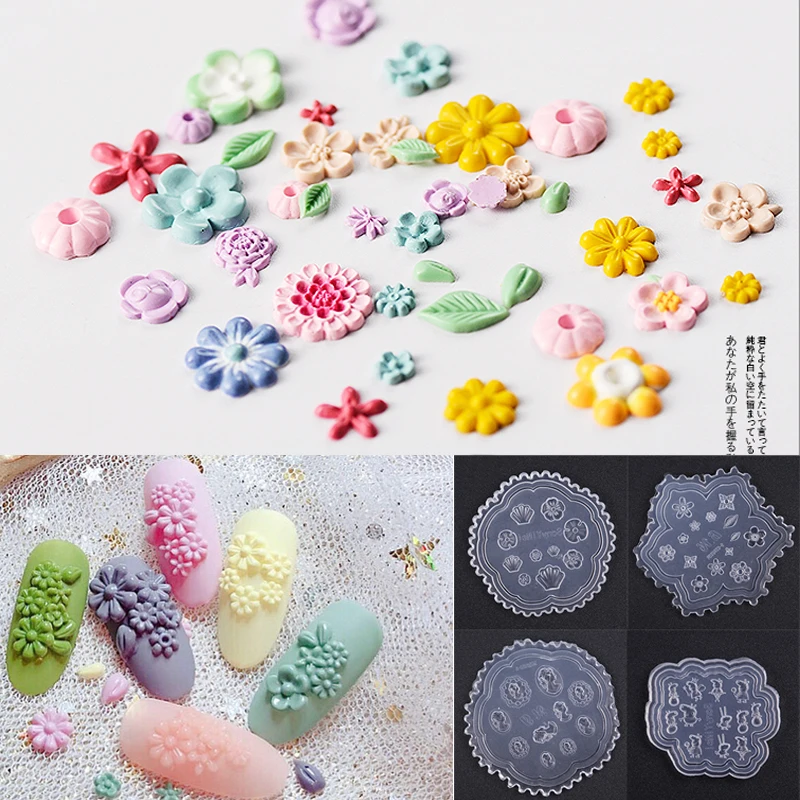 Nail Art New Silicone Mold Flowers Lotus Leaf Person Avatar 3D Carved Mold Nail Art Pattern Decoration Soft Silicon Gel Tools
Nail Art New Silicone Mold Flowers Lotus Leaf Person Avatar 3D Carved Mold Nail Art Pattern Decoration Soft Silicon Gel Tools