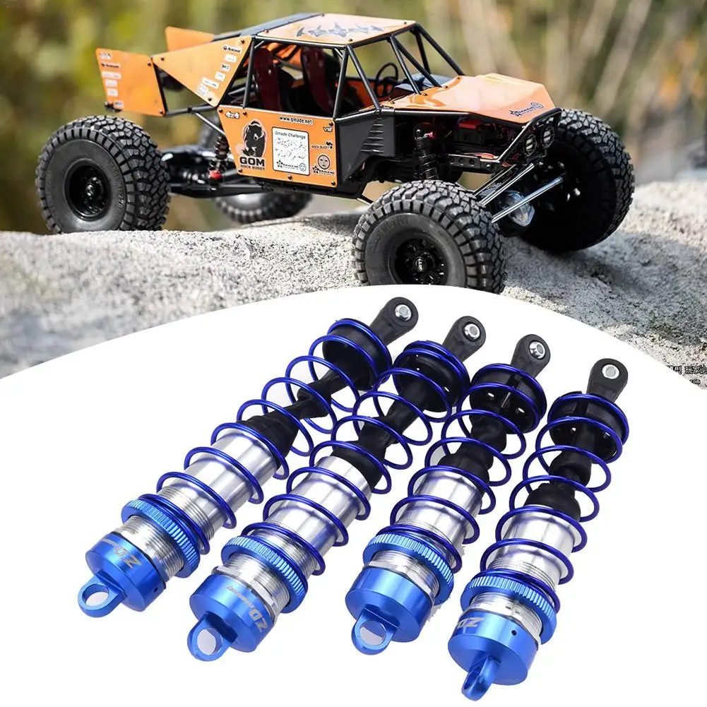 Фото 4PCS 1/8 RC Car Metal Oil Pressure Adjustable Shock Absorber High Quality For Accessories Supplies | Игрушки и хобби