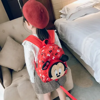 Disney cartoon pattern anti-lost bag with rope children Mickey Minnie soft school backpack school gift Parent-child travel
Disney cartoon pattern anti-lost bag with rope children Mickey Minnie soft school backpack school gift Parent-child travel