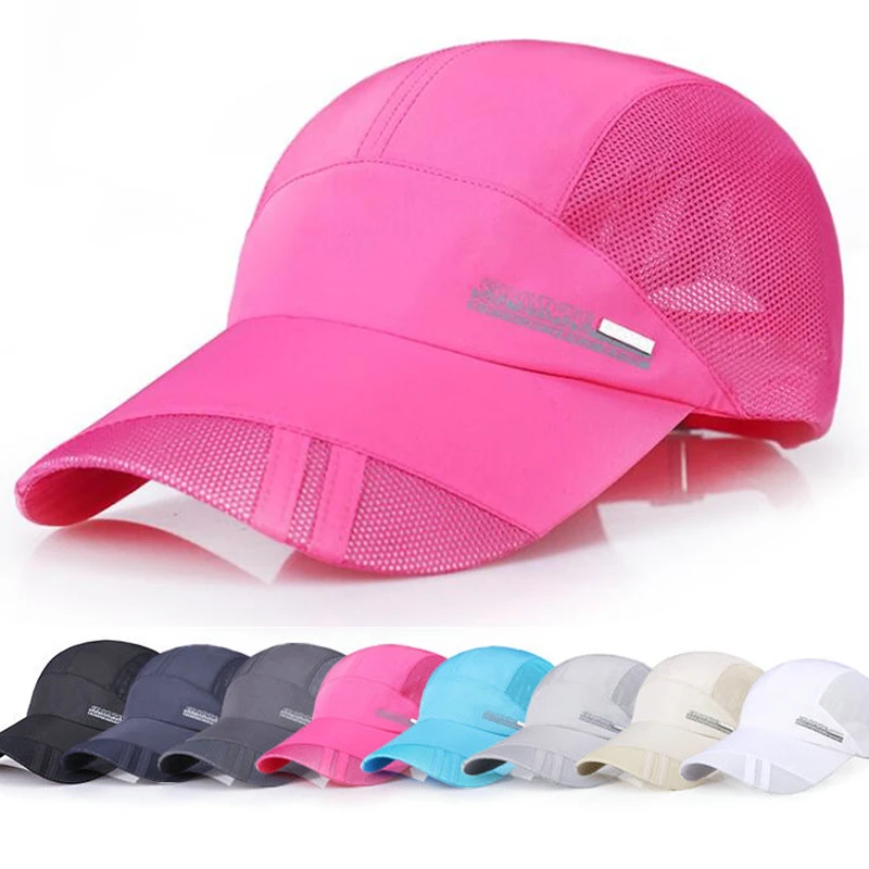 

TFSCLOIN 2023 Summer Brand For Men Sports Running Sweat Baseball Cap MaleGolf Quick Dry Women Solid Snapback Bone Hat
