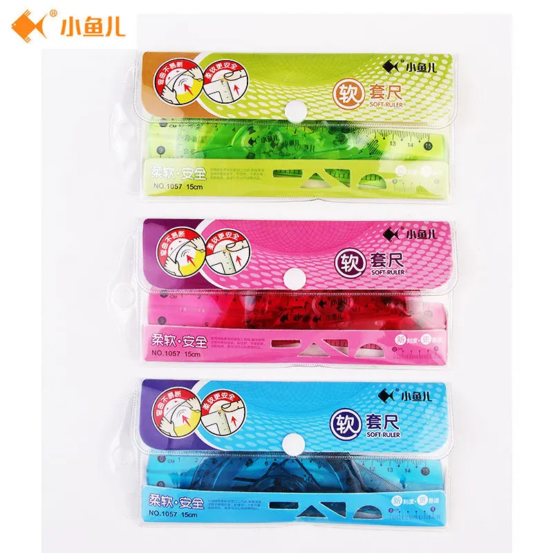 xiaoyuer 1057 Cartoon soft ruler suit students stationery Lovely han edition fresh creative A | Канцтовары для офиса и дома