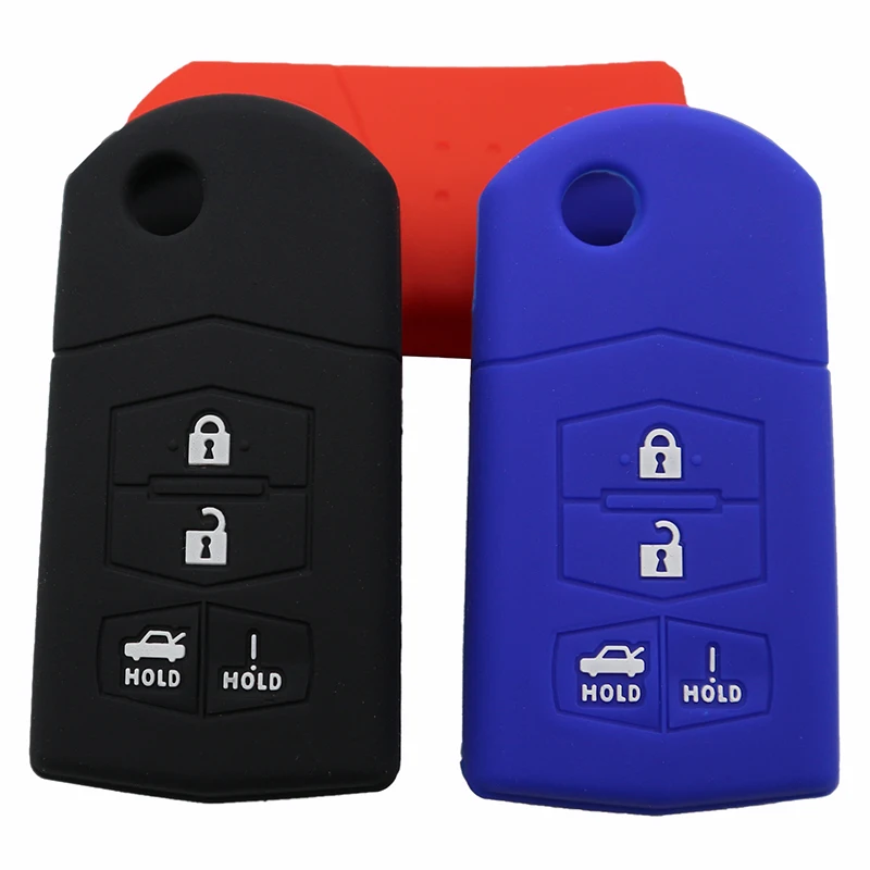 Silicone Rubber Car Key Case Cover For MAZDA 3 5 6 CX-7 CX-9 MX-5 Miata RX-8 CX-9 4 Button Folding KeyShell Cover
Silicone Rubber Car Key Case Cover For MAZDA 3 5 6 CX-7 CX-9 MX-5 Miata RX-8 CX-9 4 Button Folding KeyShell Cover