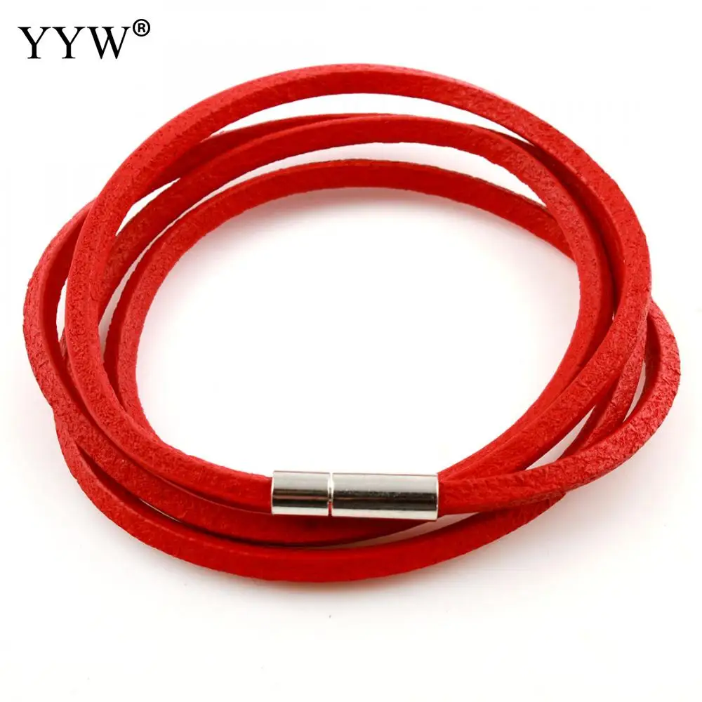 New Red Cowhide Bracelet Zinc Alloy Bayonet Clasp For Woman Daily Fashion Jewelry 4-Strand 7.5inch Wholesale Christmas Gift
New Red Cowhide Bracelet Zinc Alloy Bayonet Clasp For Woman Daily Fashion Jewelry 4-Strand 7.5inch Wholesale Christmas Gift