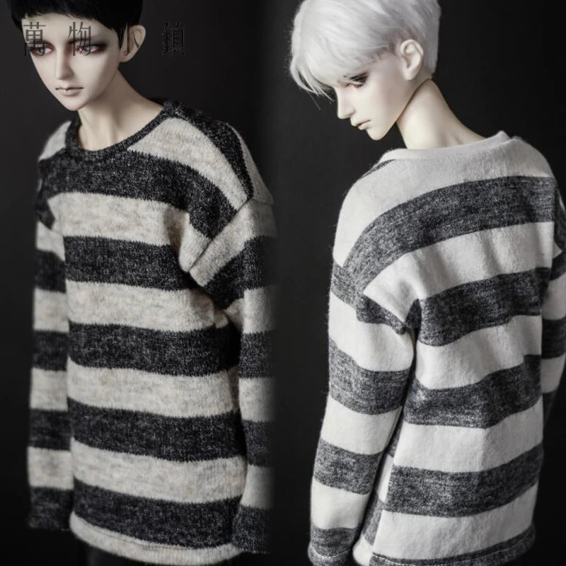 Новинка 1/3 1/4 футболка/топ в полоску для мальчиков BJD Кукла SD MSD