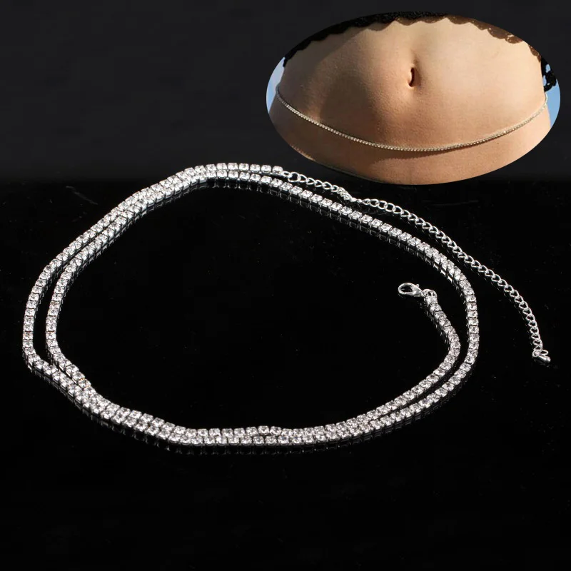 High Quality Hot Sale Sexy Allergy Free 1PC Crystal Super Flash Rhinestones Adjustable Full Stone Low-waistline Body Chain
High Quality Hot Sale Sexy Allergy Free 1PC Crystal Super Flash Rhinestones Adjustable Full Stone Low-waistline Body Chain