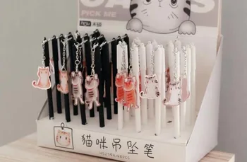 new Pendant cat style gel pen cute cartoon stationery prize kawaii office writing student pen needle pen black ink 0.5mm 48pc
new Pendant cat style gel pen cute cartoon stationery prize kawaii office writing student pen needle pen black ink 0.5mm 48pc