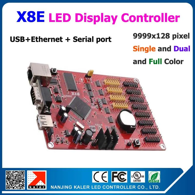 10pcs a lot wholesale price Kaler X8E asynchronous controller for running text led sign board support full color 64x9999 pixel
10pcs a lot wholesale price Kaler X8E asynchronous controller for running text led sign board support full color 64x9999 pixel