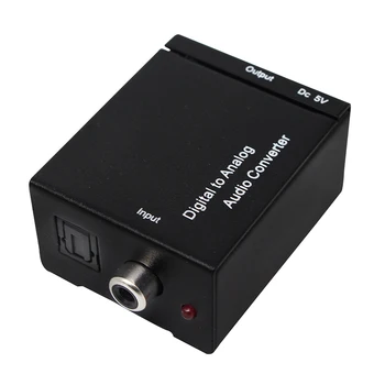 Digital Optical Toslink SPDIF Coax To Analog RCA Audio Converter Adapter WITH DC CABLE AND OPTICAL CABLE
Digital Optical Toslink SPDIF Coax To Analog RCA Audio Converter Adapter WITH DC CABLE AND OPTICAL CABLE