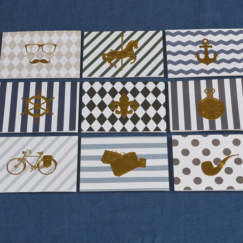 8pcs Navy Nautical Mini Cards Boys/Men Birthday Cards Metallic Gold Embossed Small Message Cards
8pcs Navy Nautical Mini Cards Boys/Men Birthday Cards Metallic Gold Embossed Small Message Cards