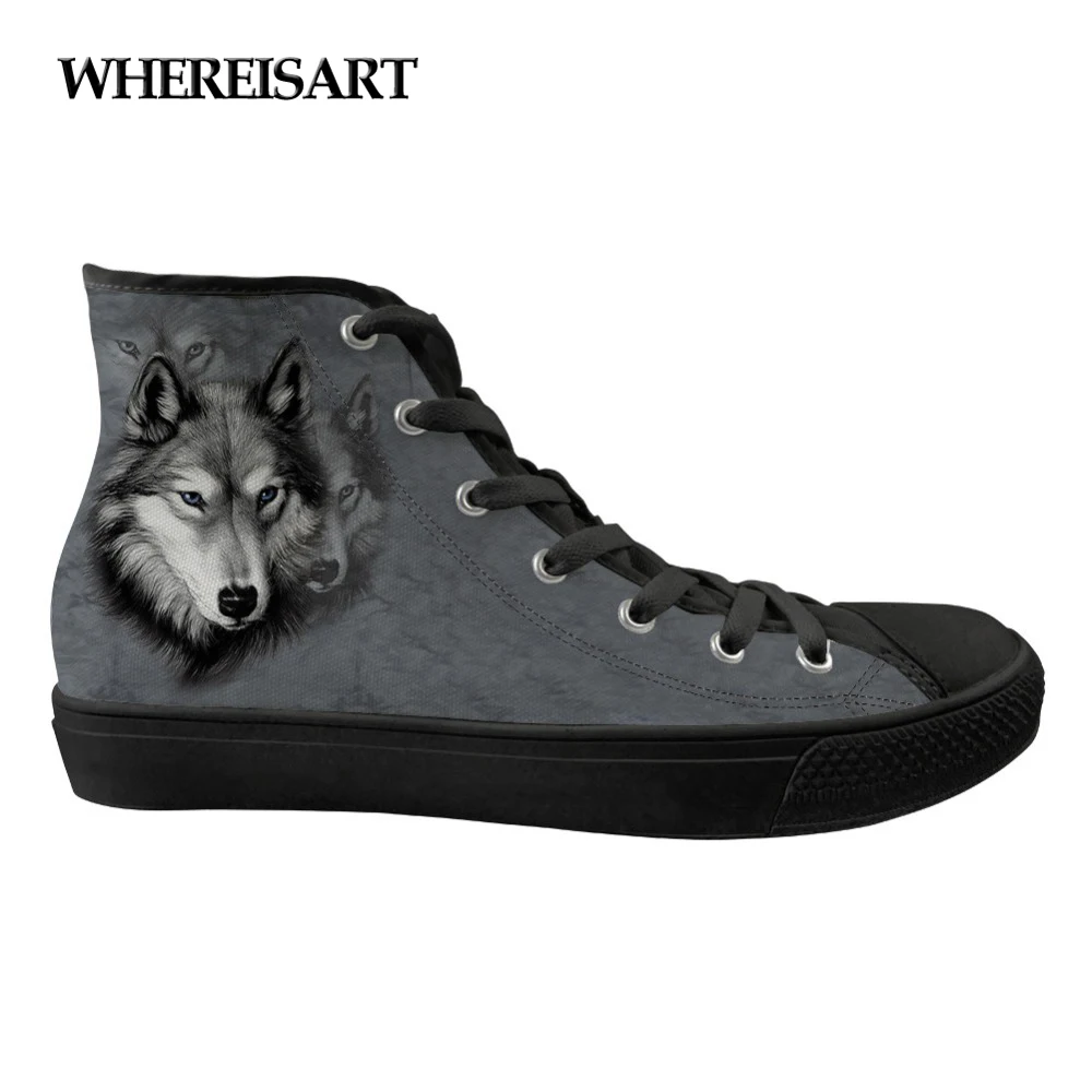 WHEREISART Spring Women's Flats Canvas Shoes Cool Animal 3D Wolf/Tiger Print Classic High Top Casual Sneakers for Women Zapatos
WHEREISART Spring Women's Flats Canvas Shoes Cool Animal 3D Wolf/Tiger Print Classic High Top Casual Sneakers for Women Zapatos