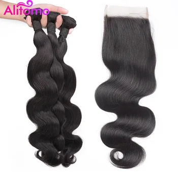 Alitomo Peruvian Body Wave With Closure Remy 3/4 Bundles Human Hair Bundles With Closure Hair Weave Bundles With Closure
Alitomo Peruvian Body Wave With Closure Remy 3/4 Bundles Human Hair Bundles With Closure Hair Weave Bundles With Closure