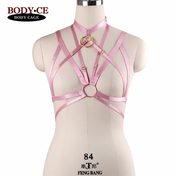 BODYCAGE Womens Sexy Alluring Body Harness Belt Pink Elastic Strappy Tops Cage Bondage Bra Gothic Exotic Appare Cosplay Lingerie
BODYCAGE Womens Sexy Alluring Body Harness Belt Pink Elastic Strappy Tops Cage Bondage Bra Gothic Exotic Appare Cosplay Lingerie
