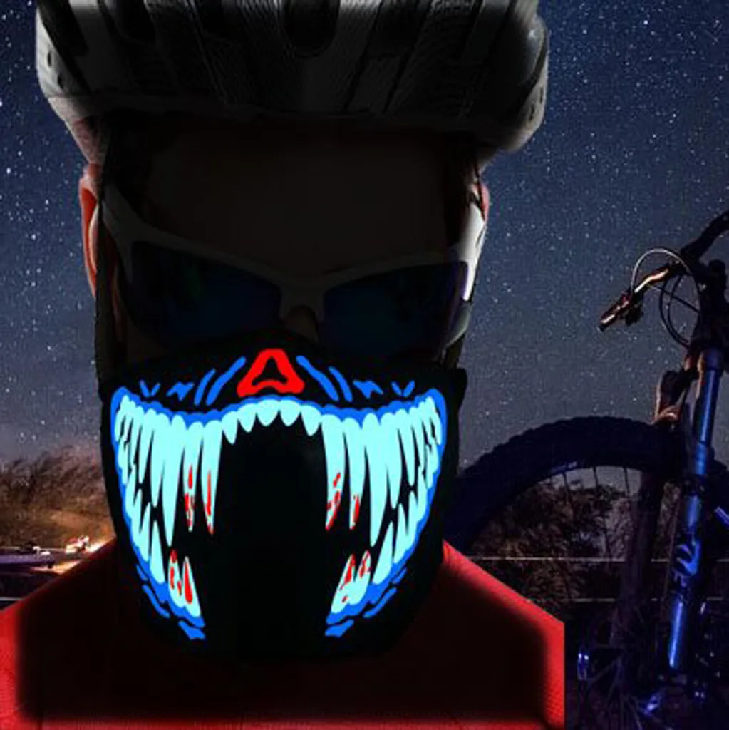 Party Voice-activated Music Mask LED Masks Clothing Big Terror Masks Cold Light Party Masks
Party Voice-activated Music Mask LED Masks Clothing Big Terror Masks Cold Light Party Masks