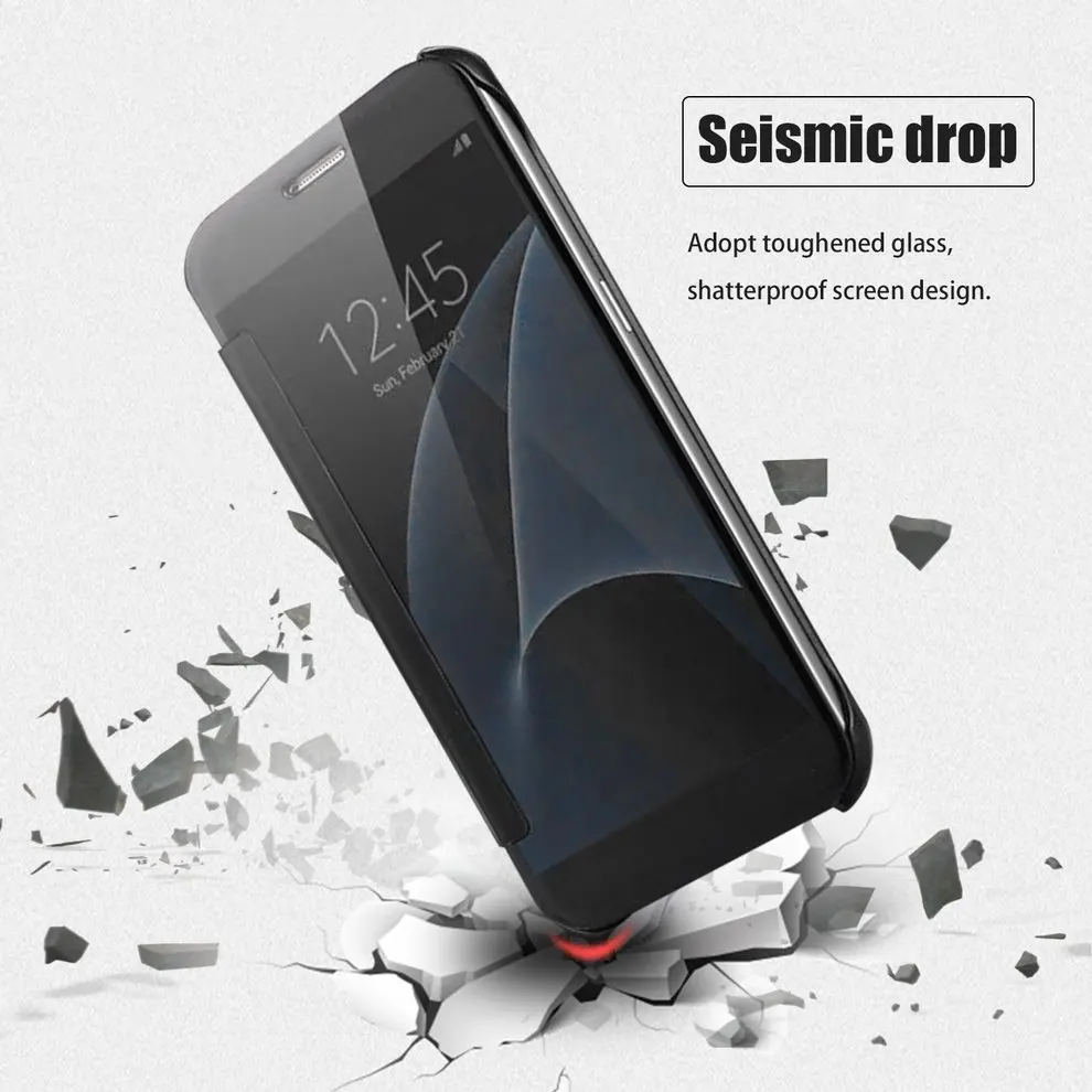 10 Pcs Smart Window Mirror Surface Intelligent Auto Sleep Awake Flip Type Hard Shell Black Mobile Phone Case Protective Cover
10 Pcs Smart Window Mirror Surface Intelligent Auto Sleep Awake Flip Type Hard Shell Black Mobile Phone Case Protective Cover