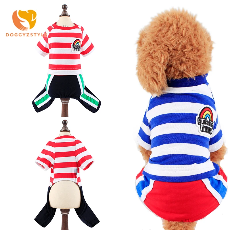 Small Dog Clothes Pet Striped Soft Jumpsuit Spring Autumn Puppy Clothing Warm Apparel Pets Supplies S-XL For Dogs DOGGYZSTYLE
Small Dog Clothes Pet Striped Soft Jumpsuit Spring Autumn Puppy Clothing Warm Apparel Pets Supplies S-XL For Dogs DOGGYZSTYLE