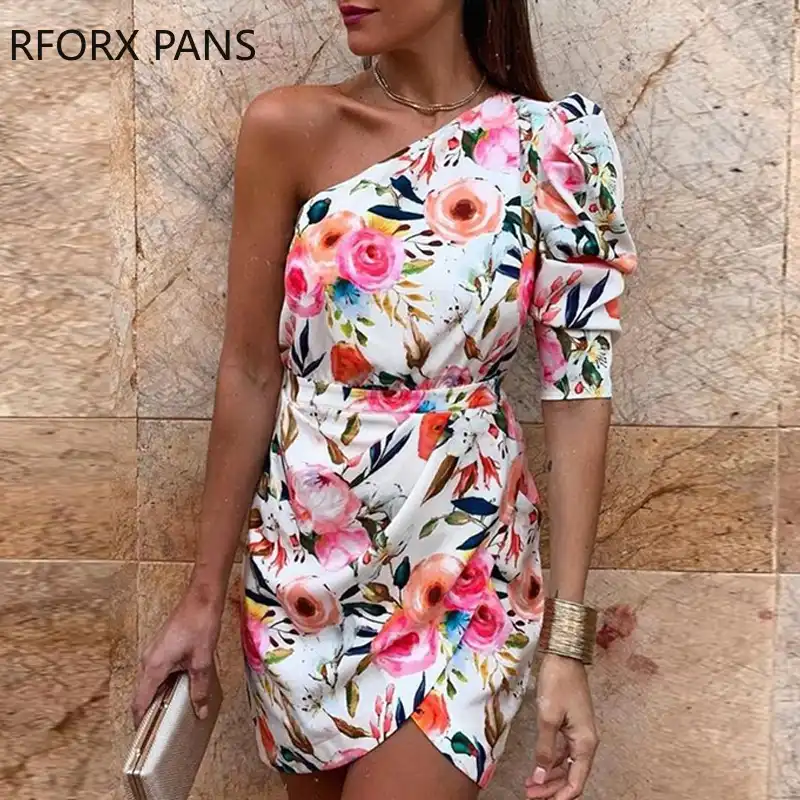 printed bodycon dress