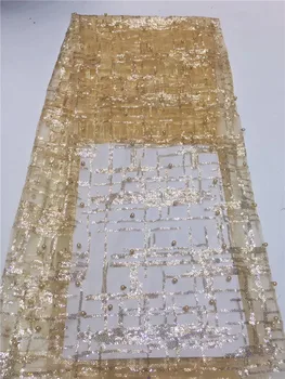 Excellent Design gpld beads Nigerian Laces Fabrics High Quality beadds Sequins African Laces Fabric Wedding FFZ5-8
Excellent Design gpld beads Nigerian Laces Fabrics High Quality beadds Sequins African Laces Fabric Wedding FFZ5-8