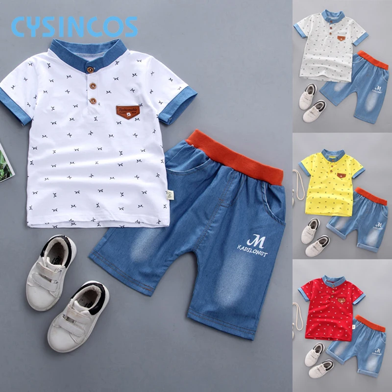 Baby Boys Clothing Set Summer Casual Children Short Sleeve T Shirt Trousers Suit Kids Fashion Cotton Tops Pants Sports Suit 1-5Y
Baby Boys Clothing Set Summer Casual Children Short Sleeve T Shirt Trousers Suit Kids Fashion Cotton Tops Pants Sports Suit 1-5Y