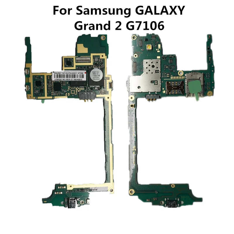 

Full Working Used Original Board For Samsung GALAXY Grand 2 G7106 Unlock WCDMA Motherboard Logic Mother Board