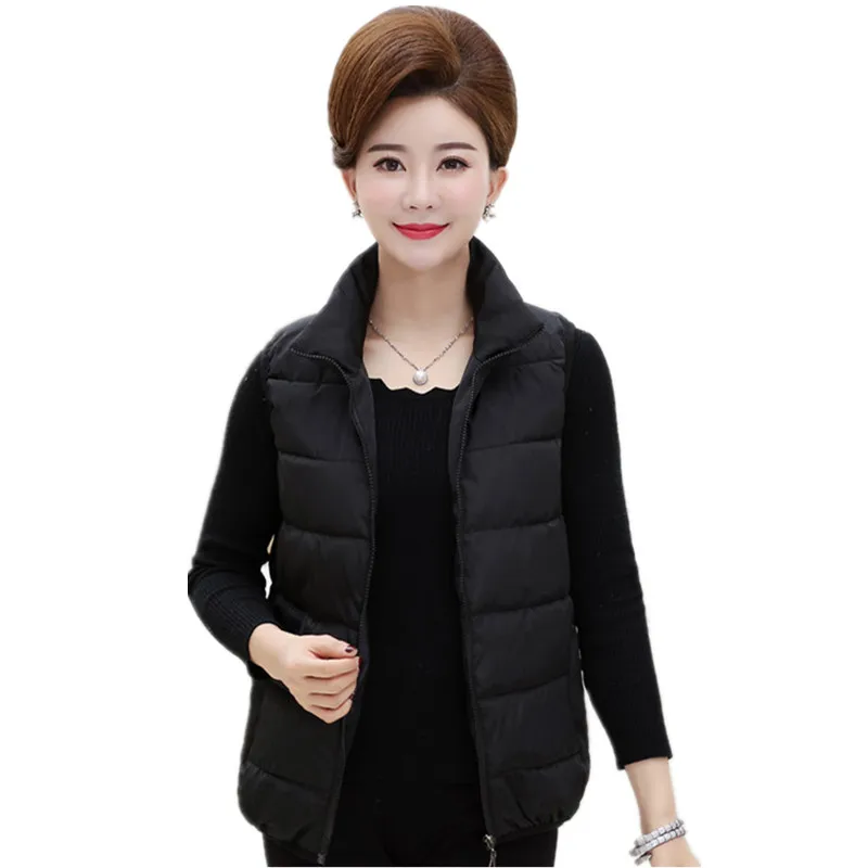 5XL Winter Thick Warm Middle-aged Women's Down Jacket Cotton Waistcoats Female Large Size Slim Sleeveless Veste Femme Vests Mom
5XL Winter Thick Warm Middle-aged Women's Down Jacket Cotton Waistcoats Female Large Size Slim Sleeveless Veste Femme Vests Mom