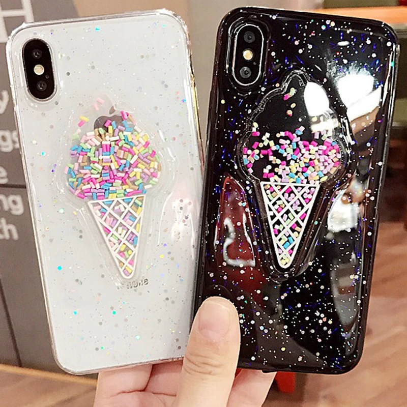 Cute Black Pink Transparent Soft TPU Case For iphone 7 Plus case Ice cream pattern Clear cover for iPhone X XS MAX XR 6 8 plus
Cute Black Pink Transparent Soft TPU Case For iphone 7 Plus case Ice cream pattern Clear cover for iPhone X XS MAX XR 6 8 plus