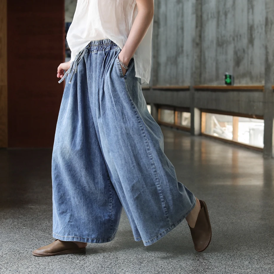 Women Jeans Wide Leg Denim Pants Casual Fashion for Summer Spring Big Loose Plus Size Elastic Waist Solid Color AZ39472228
Women Jeans Wide Leg Denim Pants Casual Fashion for Summer Spring Big Loose Plus Size Elastic Waist Solid Color AZ39472228