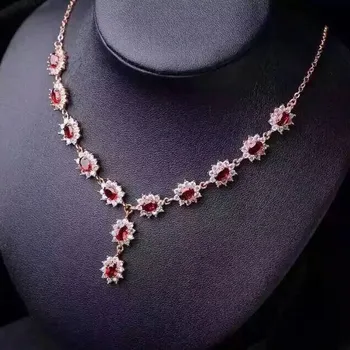Fidelity natural garnet pendant Necklaces s925 sterling silver classic star fine jewelry for women party natural red gemstone
Fidelity natural garnet pendant Necklaces s925 sterling silver classic star fine jewelry for women party natural red gemstone