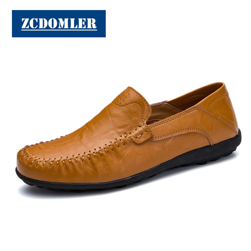 ZCDOMLER Large size 38-47 men's loafers mens slip-on shoes genuine leather casual shoes summer moccasins men brand boat shoes
ZCDOMLER Large size 38-47 men's loafers mens slip-on shoes genuine leather casual shoes summer moccasins men brand boat shoes