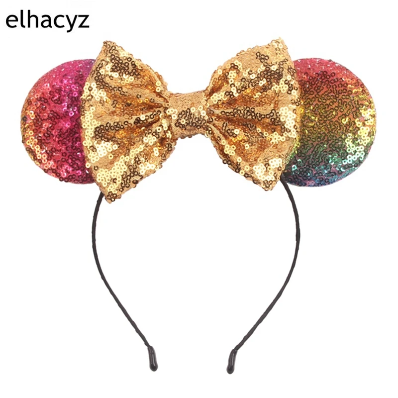 1PC Retail 5'' Bow with 3.3'' Rainbow Sequins Kids Girl Minnie Mouse Ears Hairband Women Headband DIY Hair Accessories Headwear
1PC Retail 5'' Bow with 3.3'' Rainbow Sequins Kids Girl Minnie Mouse Ears Hairband Women Headband DIY Hair Accessories Headwear