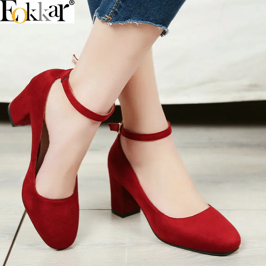 Eokkar 2019 Flock Women Pumps Women Shoes Platform Buckle All Match Square High Heel Spring Casual Ladies Pumps Size Big 34-43
Eokkar 2019 Flock Women Pumps Women Shoes Platform Buckle All Match Square High Heel Spring Casual Ladies Pumps Size Big 34-43
