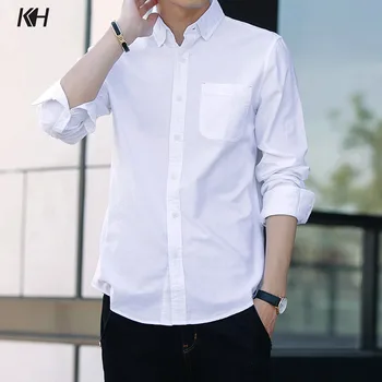KH New Fashion Spring And Autumn Men's Shirt Mens Long-sleeved Cotton Non-iron Plus Size Business Casual Shirts White Shirt
KH New Fashion Spring And Autumn Men's Shirt Mens Long-sleeved Cotton Non-iron Plus Size Business Casual Shirts White Shirt