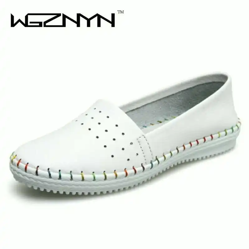 WGZNYN women Flats shoes Genuine leather cut out slip on Ladies Ballet Flats loafers Female Moccasins Shoes woman Ballerina W007
WGZNYN women Flats shoes Genuine leather cut out slip on Ladies Ballet Flats loafers Female Moccasins Shoes woman Ballerina W007