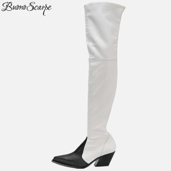 BuonoScarpe 2019 New Chic Over The Knee High Heel Boots Sexy Night Club Thigh High Knight Boots Back Zipper Black White Boots
BuonoScarpe 2019 New Chic Over The Knee High Heel Boots Sexy Night Club Thigh High Knight Boots Back Zipper Black White Boots