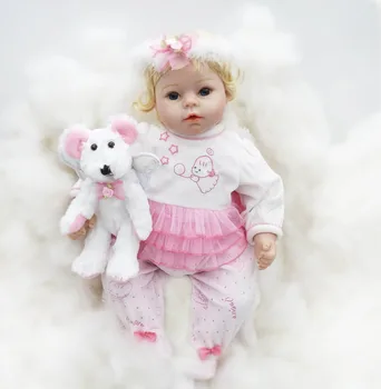 22" girl doll reborn soft silicone reborn babies with bear doll fashion children gift dolls toys bebes reborn menina
22" girl doll reborn soft silicone reborn babies with bear doll fashion children gift dolls toys bebes reborn menina