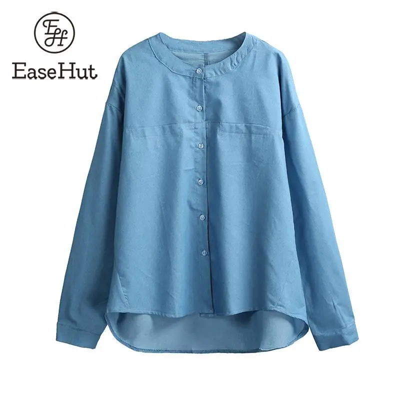EaseHut 2019 New Fashion Women Denim Shirt Button Front O-Neck Long Sleeve Casual Tunic Ladies Tops and Blouse 5xl Plus Size
EaseHut 2019 New Fashion Women Denim Shirt Button Front O-Neck Long Sleeve Casual Tunic Ladies Tops and Blouse 5xl Plus Size