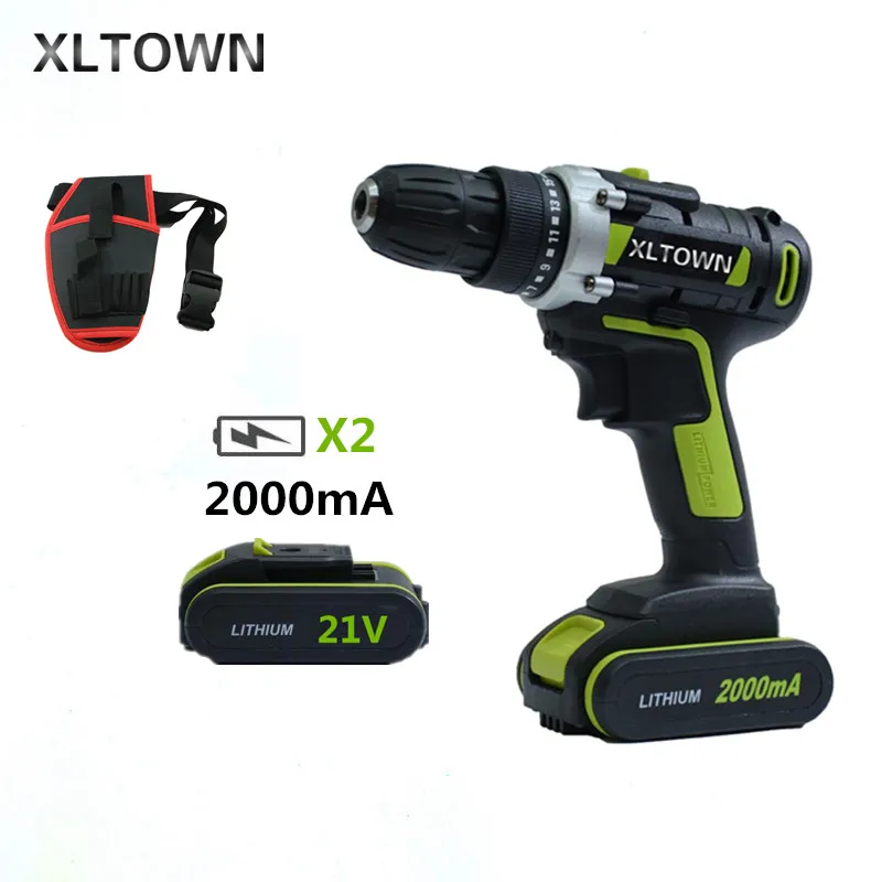 XLTOWN 21v cordless lithium electric drill 2 battery rechargeable lithium battery multi-purpose electric screwdriver
XLTOWN 21v cordless lithium electric drill 2 battery rechargeable lithium battery multi-purpose electric screwdriver