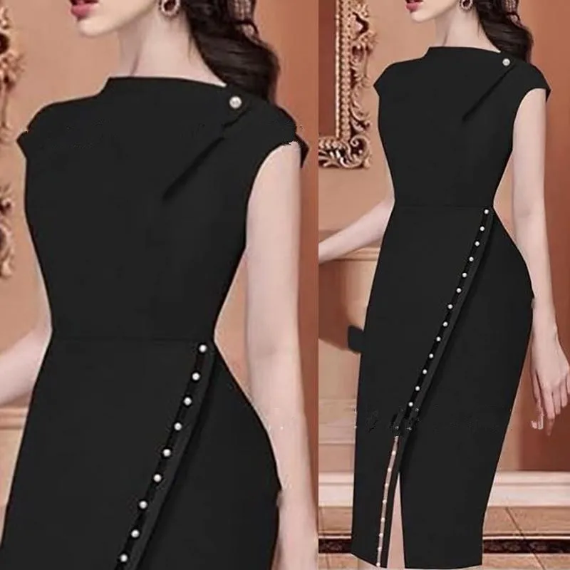 2019 Summer Women Beading Embellished Slit Irregular Formal Dress Short Sleeve Party Dress Office Lady Bodycon Dress
2019 Summer Women Beading Embellished Slit Irregular Formal Dress Short Sleeve Party Dress Office Lady Bodycon Dress