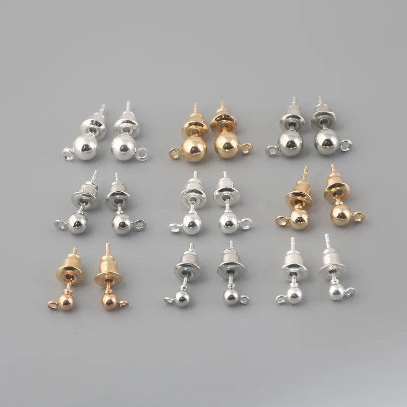 Gold Silver Rhodium Ear Nail Earbud Metal Hanging Stud Earring Earplugs Findings for DIY Jewelry Making Earrings Accessories
Gold Silver Rhodium Ear Nail Earbud Metal Hanging Stud Earring Earplugs Findings for DIY Jewelry Making Earrings Accessories