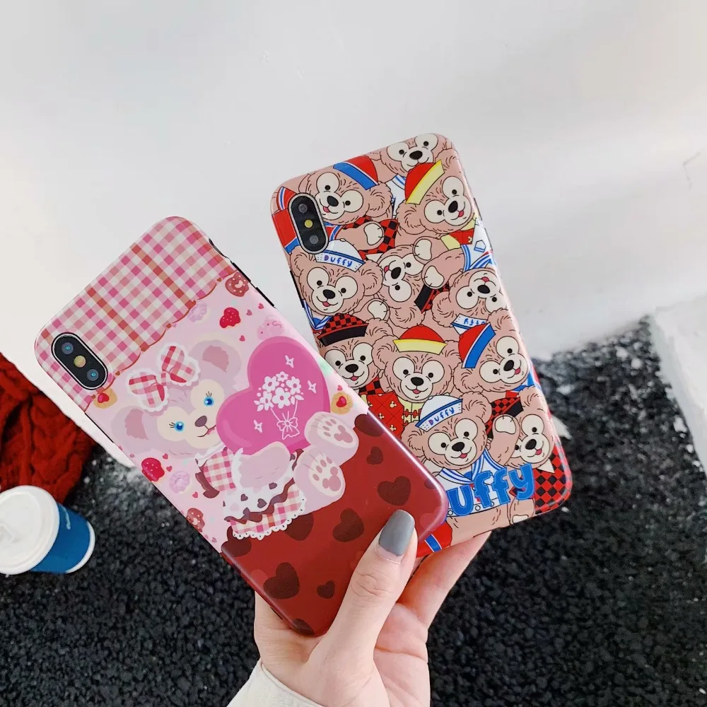 Cartoon Duffy Bear Matte Black Edge IMD Case For iPhone XS XR XS MAX Case For iPhone X 6 6S 7 8 Plus Case
Cartoon Duffy Bear Matte Black Edge IMD Case For iPhone XS XR XS MAX Case For iPhone X 6 6S 7 8 Plus Case