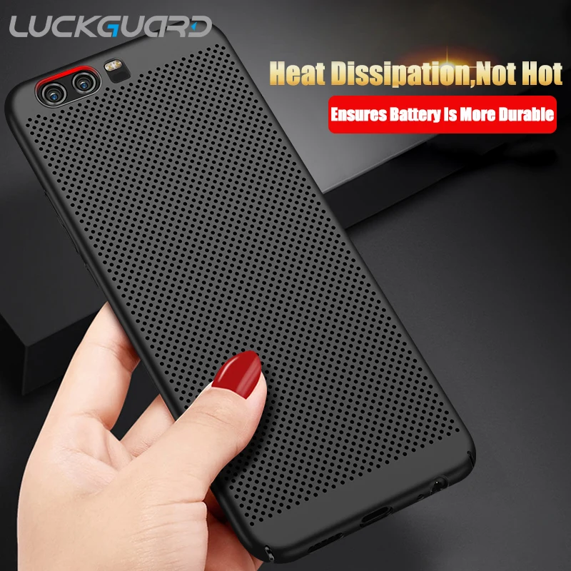 LuckGuard для Huawei P8 P9 P10 Lite Plus ультратонкий жесткий чехол телефона с теплоотводом Honor 8 9