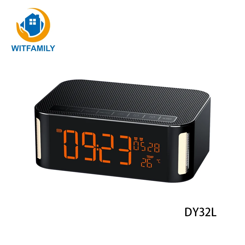 FM Radio Surround Sound Subwoofer Intelligent Clock Wireless Bluetooth Adjustable Light Temperature Display Alarm Clock
FM Radio Surround Sound Subwoofer Intelligent Clock Wireless Bluetooth Adjustable Light Temperature Display Alarm Clock