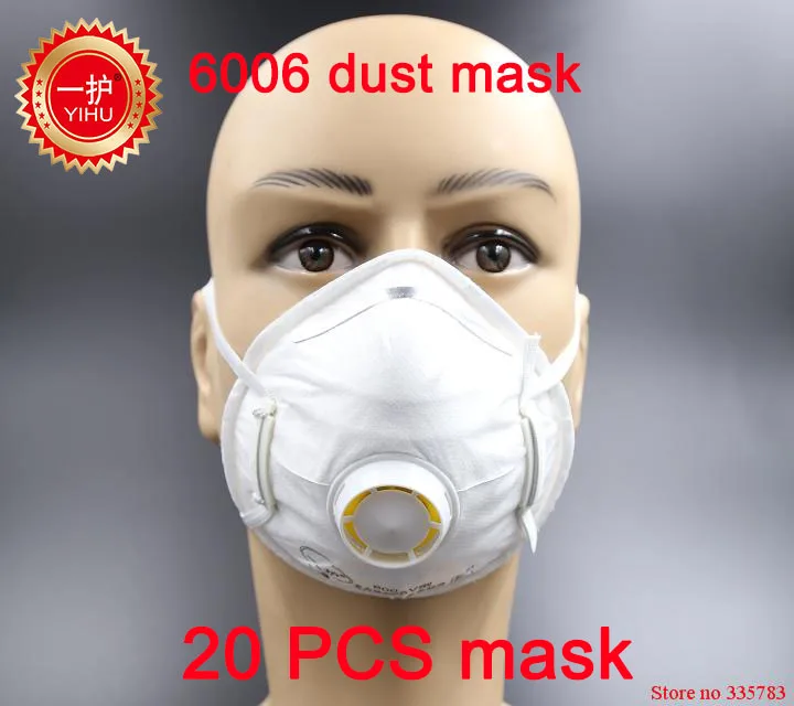 20PCS YIHU respirator dust mask A large type Take the respiration valve respirator mask PM2.5 anti pollution safety protect mask
20PCS YIHU respirator dust mask A large type Take the respiration valve respirator mask PM2.5 anti pollution safety protect mask