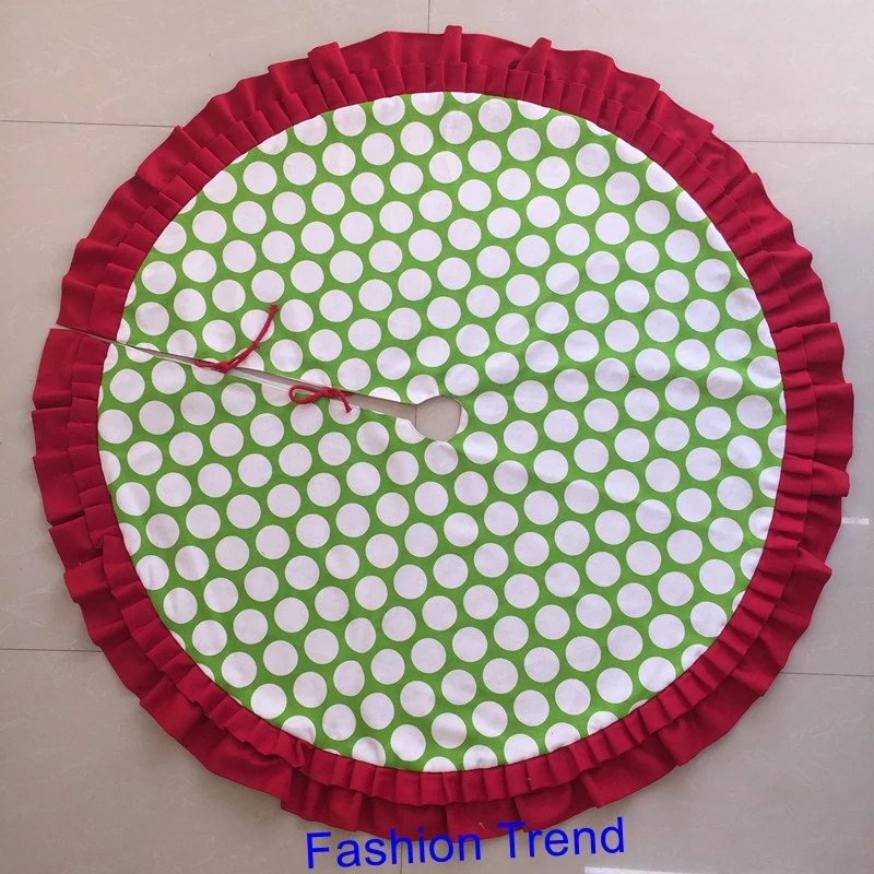 1 piece new arrival hot selling 4 colors burlap ruffle Christmas tree skirt monogram personalize fully lined hemmed tree skirt
1 piece new arrival hot selling 4 colors burlap ruffle Christmas tree skirt monogram personalize fully lined hemmed tree skirt