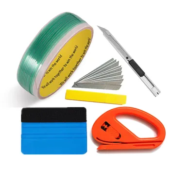 Universal 1set Finish Line 5M Spool Tape Felt Squeegee Scraper Cutter Vinyl Wrap Tool Kit For Pin Striping Grids
Universal 1set Finish Line 5M Spool Tape Felt Squeegee Scraper Cutter Vinyl Wrap Tool Kit For Pin Striping Grids