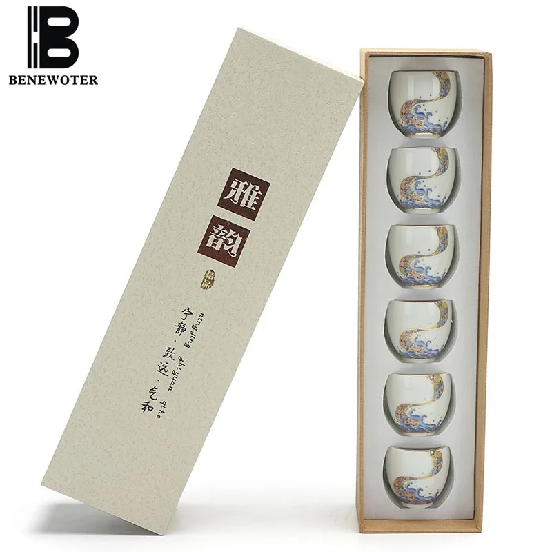 6pcs/lot Creative Kung Fu Tea Set with Gift Box White Ceramic Porcelain Teacup Office Pu'er Master Cup Birthday Gifts Home Decor
6pcs/lot Creative Kung Fu Tea Set with Gift Box White Ceramic Porcelain Teacup Office Pu'er Master Cup Birthday Gifts Home Decor