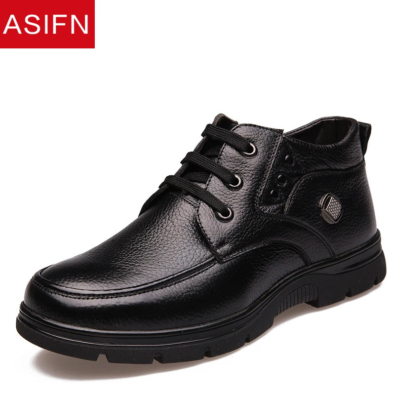 ASIFN Men Winter Boots with Fur Big Size Keep Warm Shoes Man Genuine Leather Male Platform Snow Waterproof Ankle Boots
ASIFN Men Winter Boots with Fur Big Size Keep Warm Shoes Man Genuine Leather Male Platform Snow Waterproof Ankle Boots