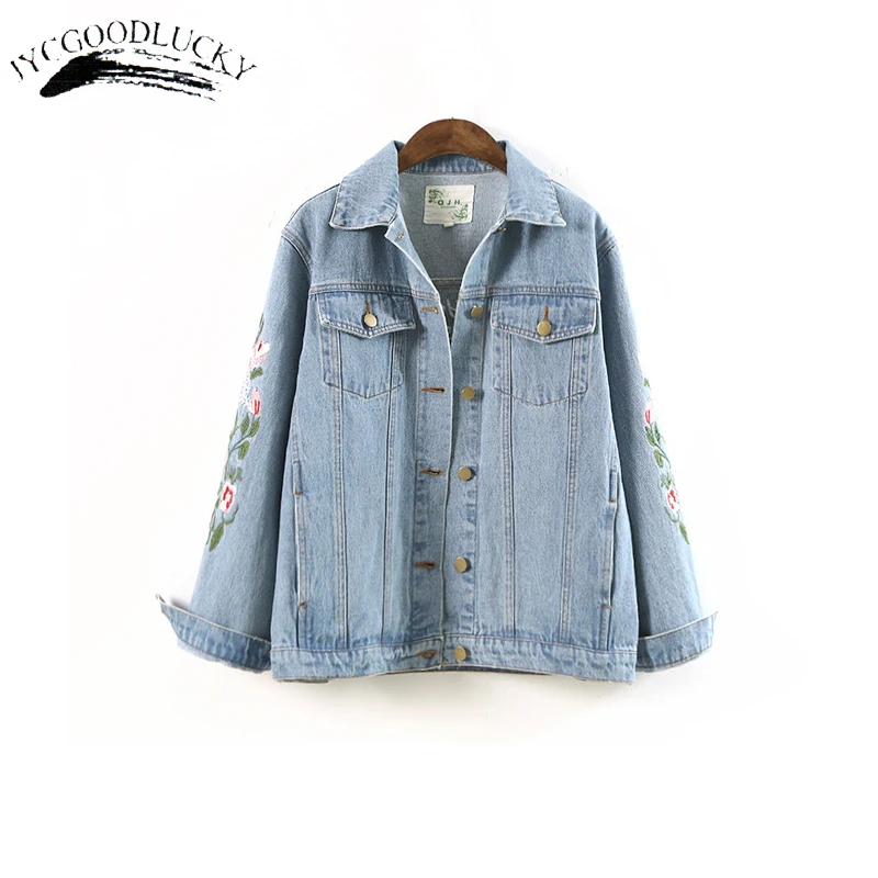 2017 Autumn Basic Jackets Women New Arrival Embroidery Denim Jacket Coat Female All Match Jeans Jackets Femme Loose Coats Women
2017 Autumn Basic Jackets Women New Arrival Embroidery Denim Jacket Coat Female All Match Jeans Jackets Femme Loose Coats Women