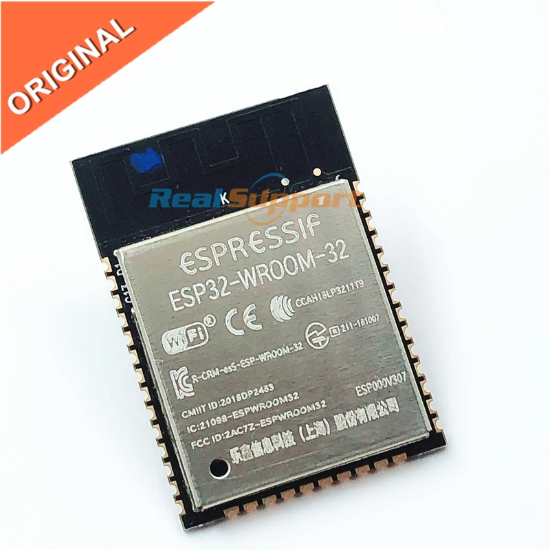 ESP32-WROOM-32 ESP-32S WiFi + Bluetooth 4.2 Dual Core CPU MCU Low Power Bluetooth based on ESP32 chip 32Mbit flash Standard
ESP32-WROOM-32 ESP-32S WiFi + Bluetooth 4.2 Dual Core CPU MCU Low Power Bluetooth based on ESP32 chip 32Mbit flash Standard