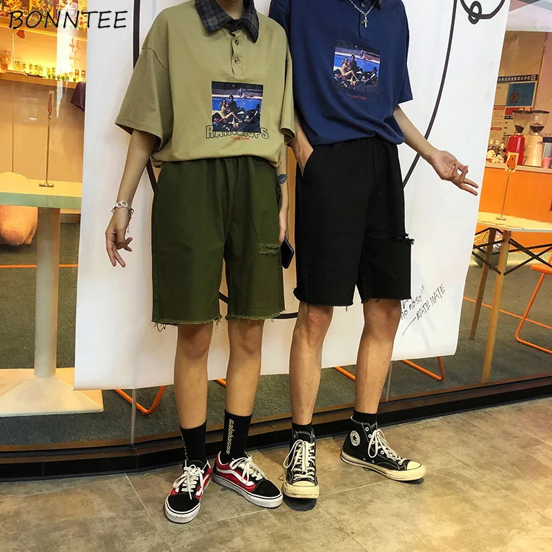 Shorts Women Summer Tassel Solid Student Simple Straight Loose Womens Korean Style Hole Trendy Elastic Waist Couple Clothes Chic
Shorts Women Summer Tassel Solid Student Simple Straight Loose Womens Korean Style Hole Trendy Elastic Waist Couple Clothes Chic
